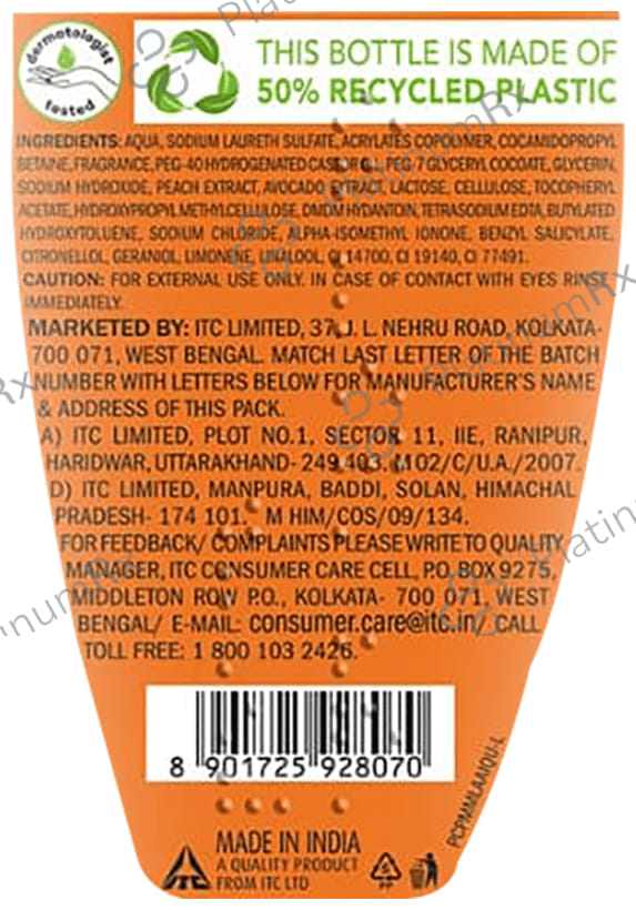 Fiama Shower Gel Peach and Avacado 250 ml