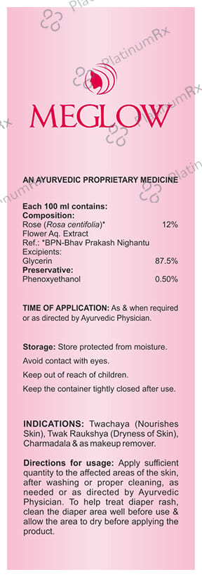 Meglow Gylcerin with Rose Water