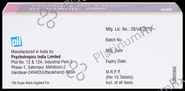 Gliptapil 50mg Tablet 10s