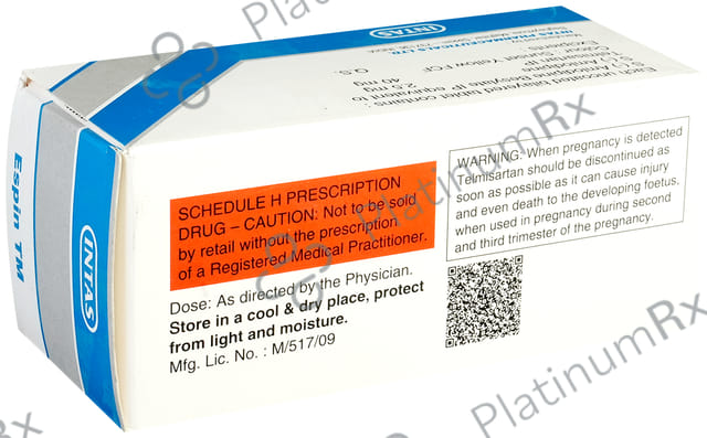 Espin TM 40/2.5mg Tablet 10s