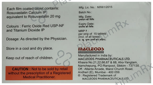 Rosumac 20mg Tablet 15s