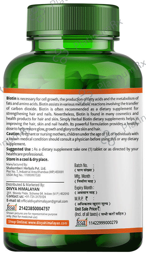 Divya Himalayan Premium Biotin Capsule 60s