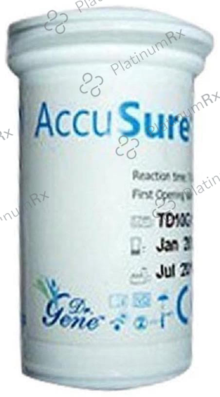 Dr. Gene Accusure Blood Glucose Test Strip (Only Strip) 25 Test