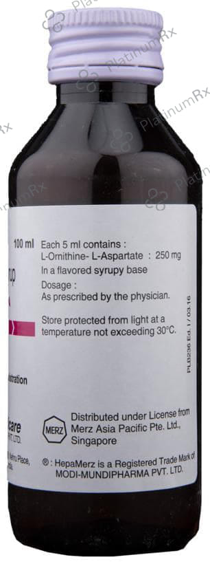 Hepamerz Oa 250mg Syrup 100ml