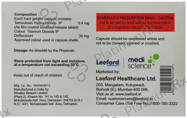Tamsuford DF 0.4mg/30mg Capsule