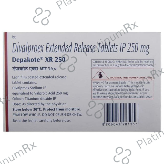 Depakote XR 250mg Tablet 15s