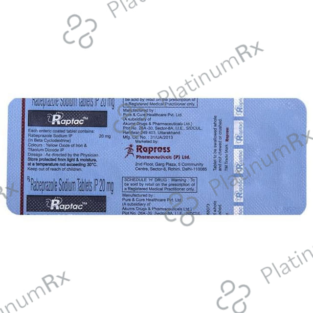Raptac 20mg Tablet 10s