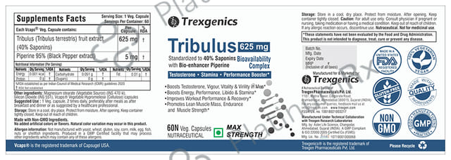 Trexgenics Tribulus Veg Capsule