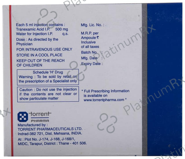 Xamic 500mg Injection 5ml