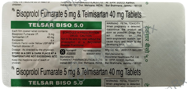 Telsar Biso 5/40mg Tablet 10s