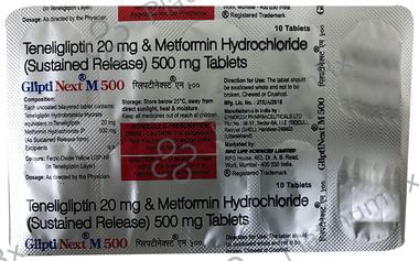 Glipti Next M 500 Tablet SR