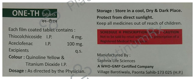 One TH 100/4mg Tablet 10s