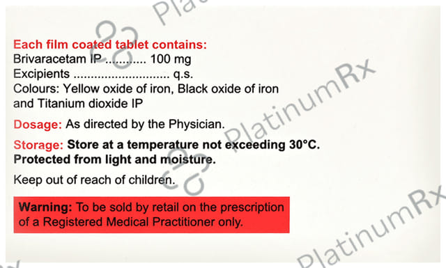 Brivepsy 100mg Tablet 10s