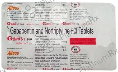 Gabapax NT 10/100mg Tablet 15s
