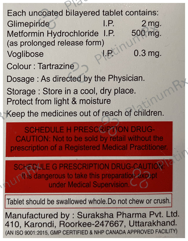 Sugatab MV 2 Forte Tablet PR