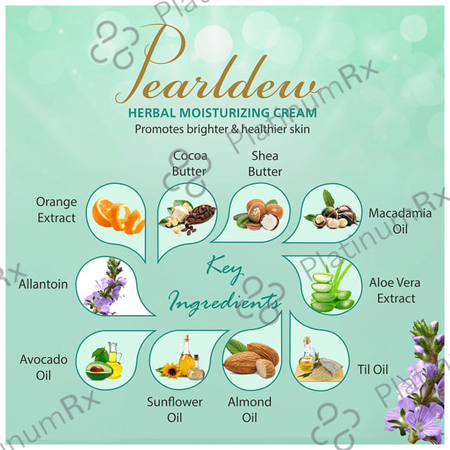 Pearldew Herbal Moisturizing Cream (50gm Each) 4 jar