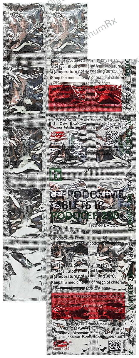 Podocef 200mg Tablet 10s