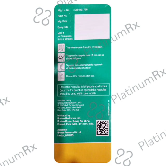 Budojet 0.5mg Respules 1X2ml