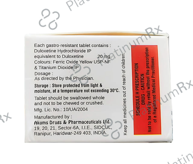 Duoloxtime 20mg Tablet 10s