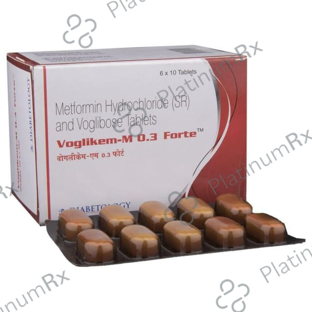 Voglikem M Forte 0.3/1000mg Tablet SR 10s