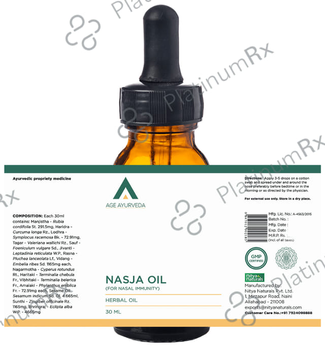 Age Ayurveda Nasja Oil