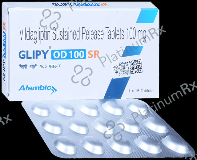 Glipy OD 100mg Tablet SR 15s