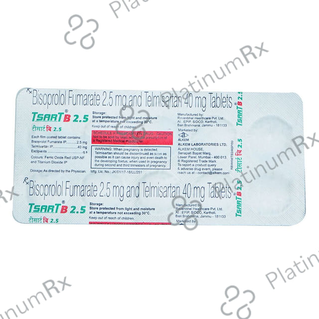 Tsart B 2.5/40mg Tablet 10s