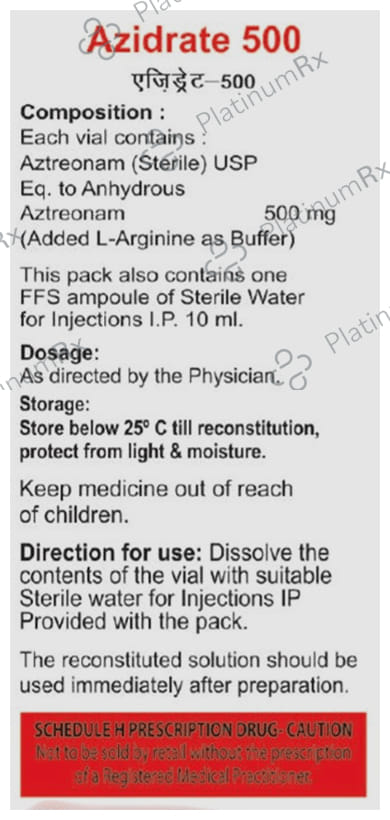 Azidrate 500mg Injection 5ml