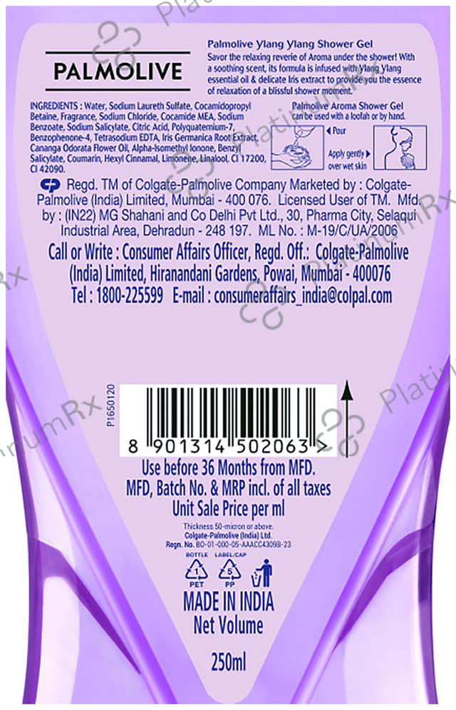 Palmolive Aroma Absolute Relax Bodywash Shower Gel 250 Body Wash