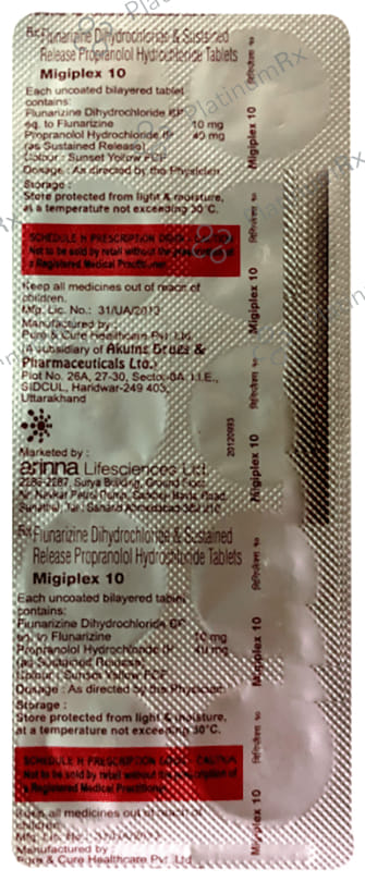 Migiplex 40mg/10mg Tablet