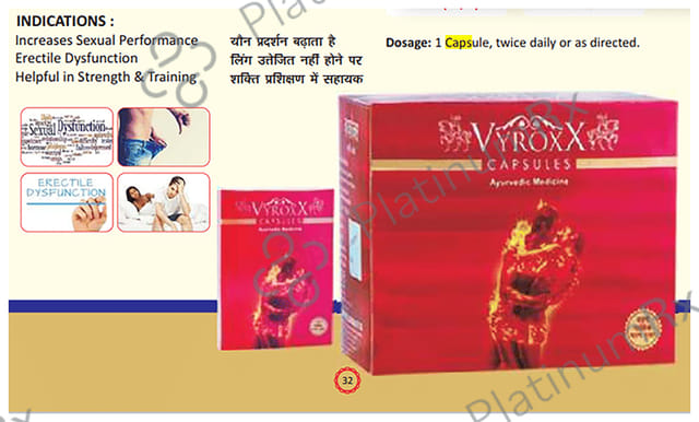 Vyroxx Shilajit Ayurvedic Capsule for Men