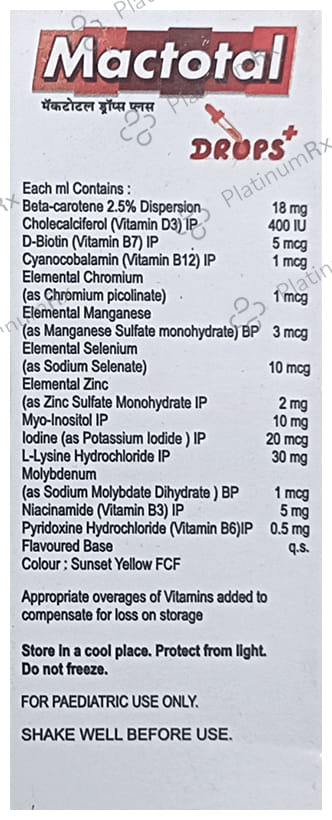 Mactotal Oral Drops 15ml