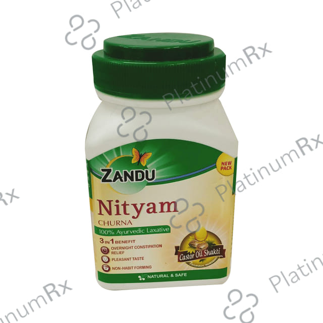 Zandu Nityam Laxative Churna - Eases Constipation 100 gm
