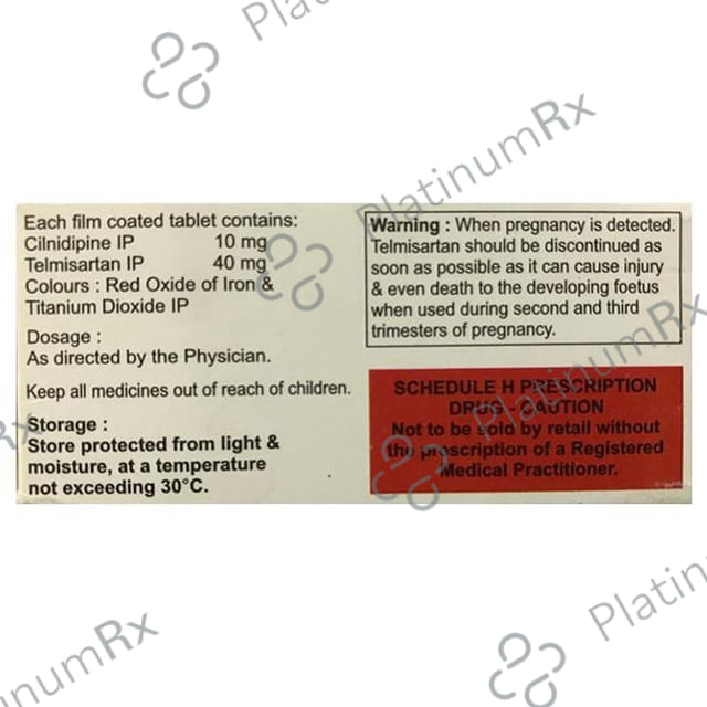 Cilnitab T 10/40mg Tablet 10s