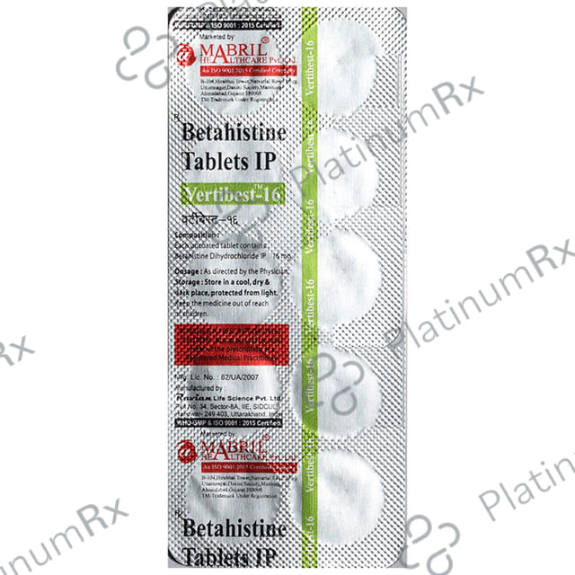 Vertibest 16 Tablet