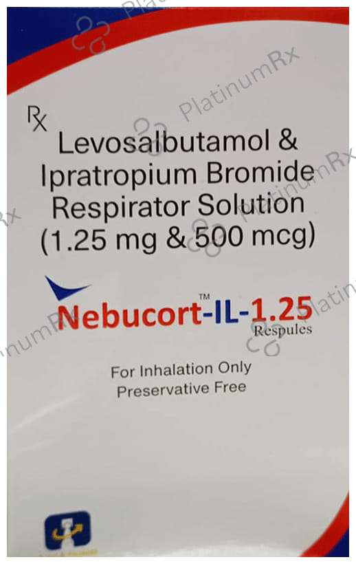 Nebcort IL 1.25/500mcg Respules 5X2.5ml