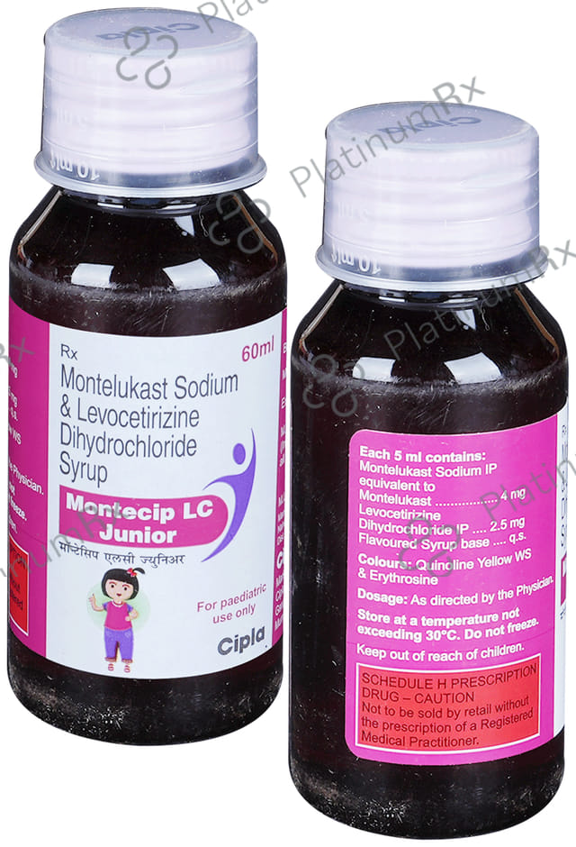 Montecip LC 2.5/4mg Junior Syrup 60ml