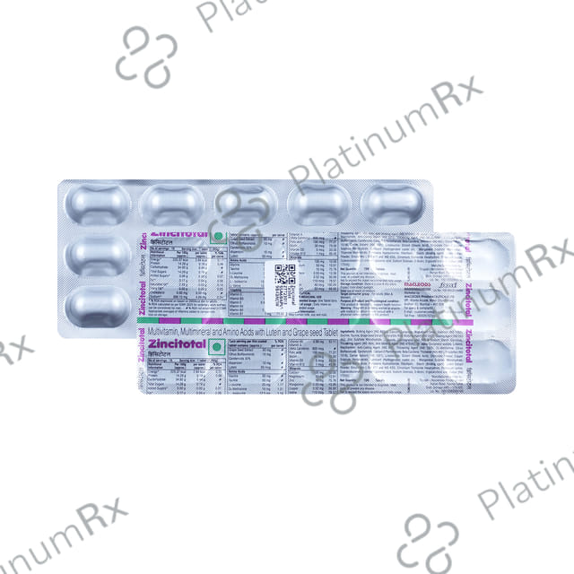 Zincitotal 100/5/450mg Tablet 15s