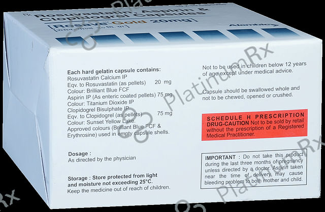 Rosave Gold 20/75/75mg Capsule 10s