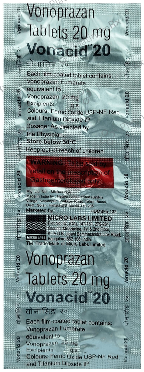 Vonacid 20mg Tablet 10s