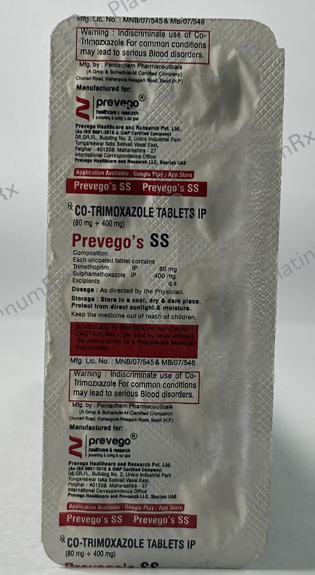 Preveogos SS 400/80mg Tablet 10s