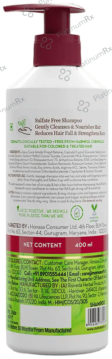 Mamaearth Onion Shampoo 400ml