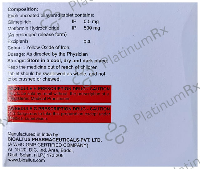 Glido M 0.5 Tablet PR