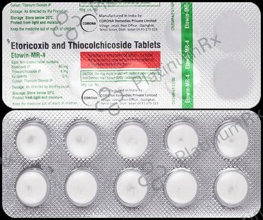 Etowin MR 60/4mg Tablet 10s