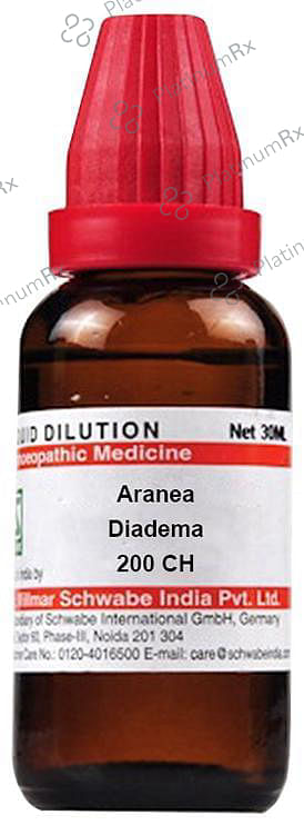 Dr Willmar Schwabe India Aranea Diadema Dilution 200 CH