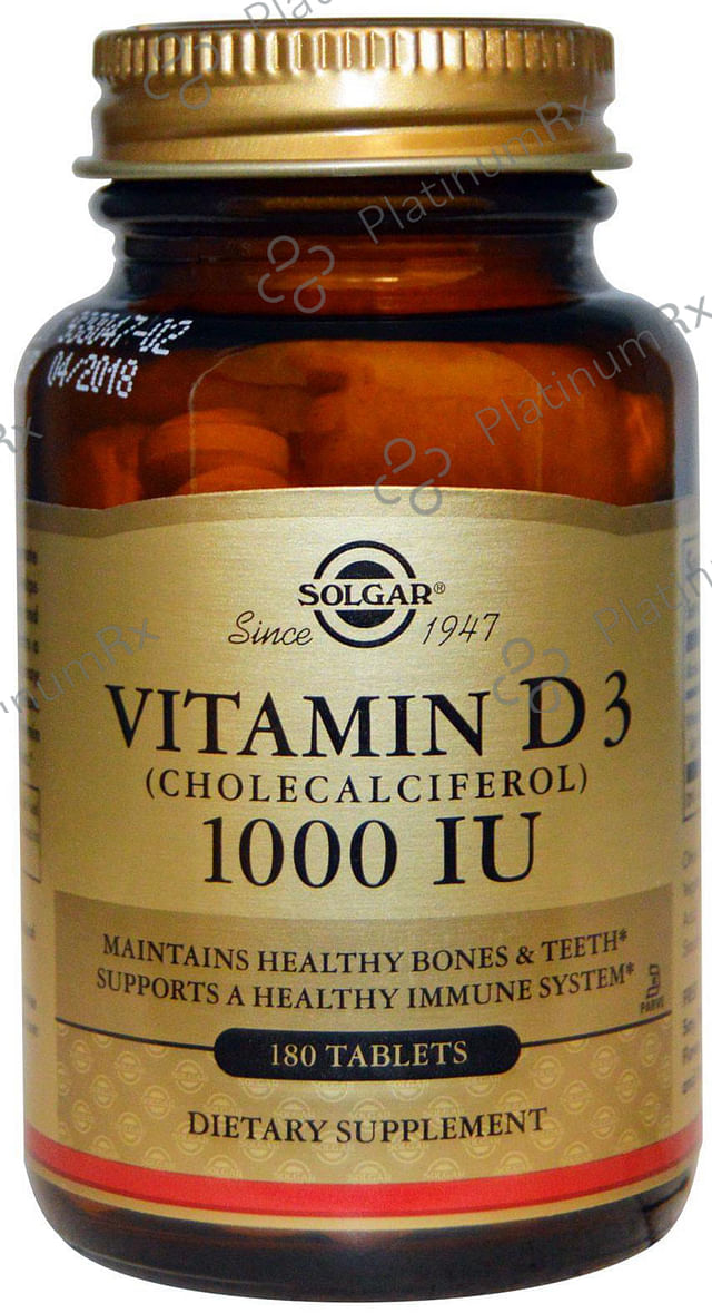 Solgar Vitamin D3 1000IU Tablet