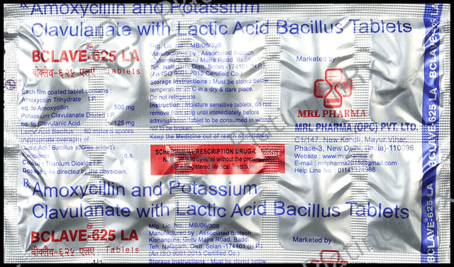 Bclave LA 500/125mg Tablet 10s