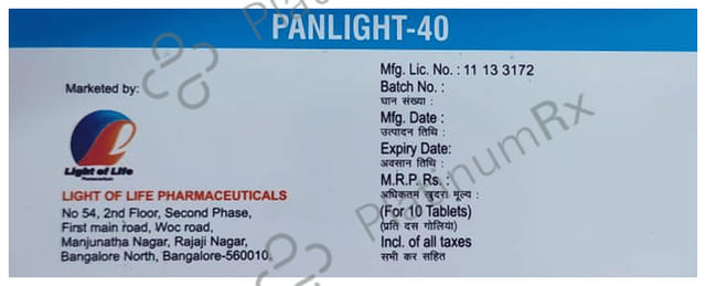 Panlight 40 Tablet