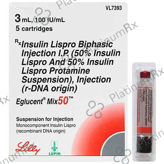 Eglucent Mix 50/50 (100 IU/ml) (1*3ml Refill Cartridge / Injection)