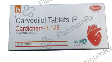 Cardichem 3.125mg Tablet 10s